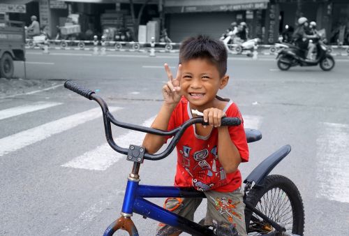 Vaikai, Žmonės, Vietnamas, Šypsena