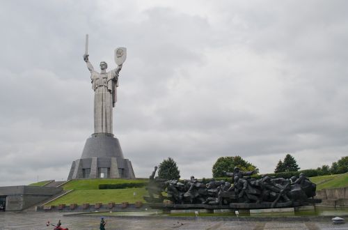 Kiev, Ukraina, Tėvynės Paminklas, Paminklas, Statula, Laisvės Kalnas, Istorija