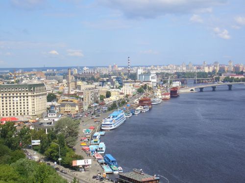Kiew, Kraštovaizdis, Vaizdas, Miestas, Miesto Vaizdas, Architektūra