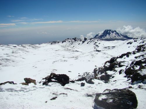 Kilimandžaras, Sniegas, Aukščiausiojo Lygio Susitikimas, Kalnas, Afrika, Piko, Vulkanas
