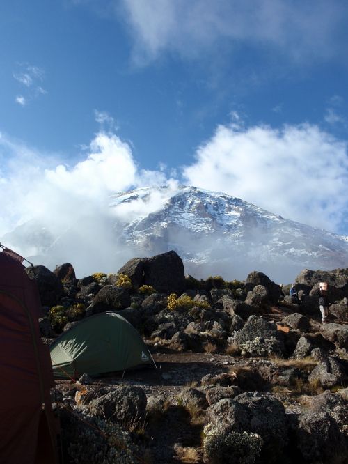 Kilimandžaras, Kalnas, Afrika, Kalnai, Tanzanija, Alpinizmas, Akmenys, Vaikščioti, Palapinė