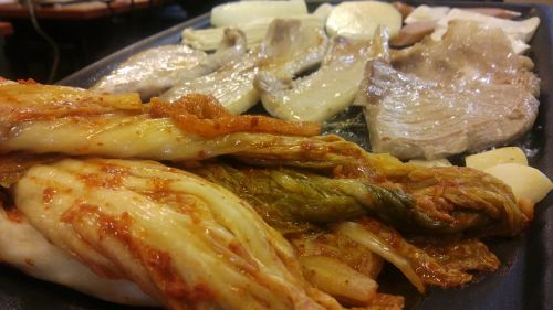Kimchi, Mėsa, Kiauliena