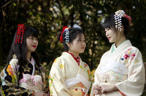 Kimono, Vienas Meistriškas, K, Moterys, Japonija