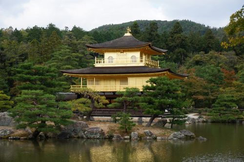 Kinkakuji, Kyoto, Auksinis Paviljonas, Japonija, Zen Šventykla