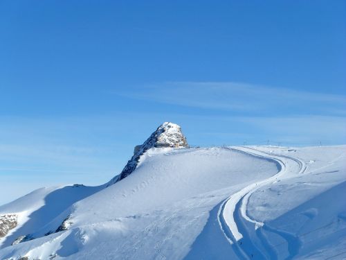 Klein Matterhorn,  Žiema,  Sniegas,  Alpės,  Šveicarija,  Zermatt,  Slides,  Kalnai