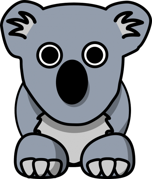 Koala, Gyvūnas, Mielas, Pilka, Turėti, Australia, Nemokama Vektorinė Grafika