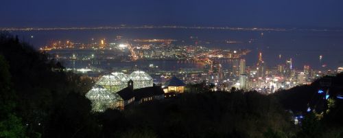 Kobe, Naktis, Vaizdas, Japonija, Miesto Panorama, Žibintai, Panorama, Scena, Miestas, Peizažas, Vaizdingas, Parkas, Sodas