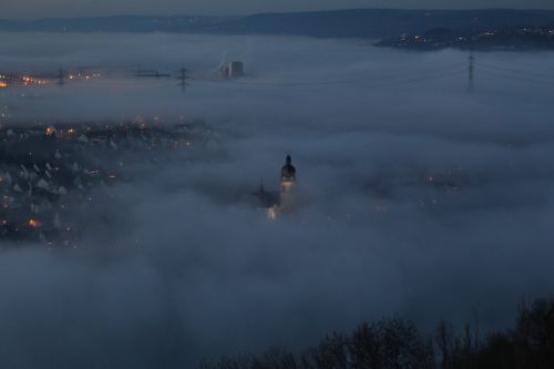 Koblenz, Tvirtovė, Naktinė Nuotrauka