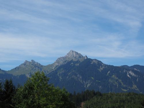 Kölle Tip, Kalnai, Alpių, Füssen, Pjaustymas, Mentele, Pjovimo Galas, Allgäu Alpės