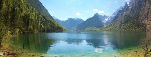 Königssee, Alpių, Berchtesgaden, Berchtesgaden Alps, Berchtesgadeno Nacionalinis Parkas, Vaizdas, Masyvas, Bavarija