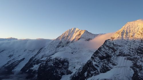 Königsspitze, Saulėtekis, Kalnai, Gran Zebru, Monte Zebru, Ortlergruppe, Alpių, Alpinizmas, Kraštovaizdis, Snieguotas, Žiemą, South Tyrol, Aukščiausiojo Lygio Susitikimas, Gebrige, Šiaurinė Siena