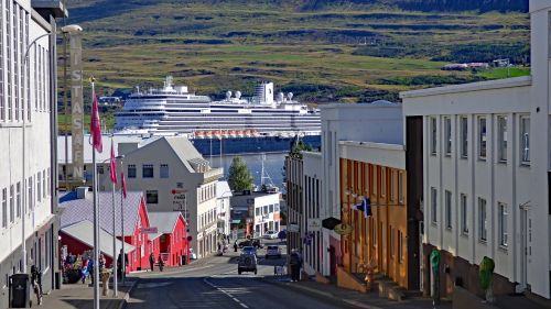 Koningsdam, Holland America, Kruizas, Laivas, Akureyri, Iceland