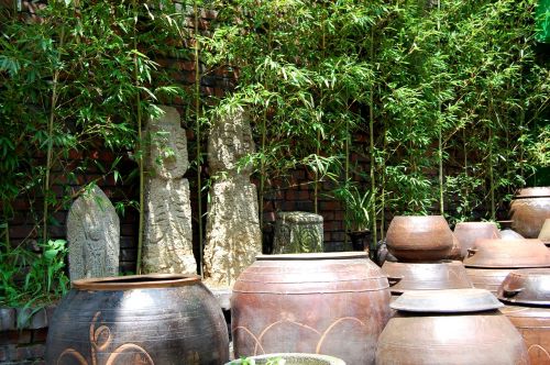Korėja, Seulas, Puodą, Tradicinis, Amphora, Statula