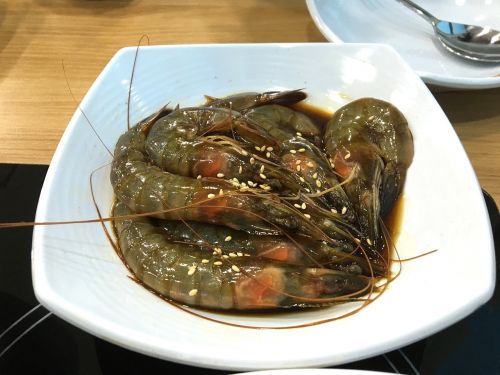 Korėjiečių Maistas, Skyrius Sojos Krevetės, Krevetės, Garnyras