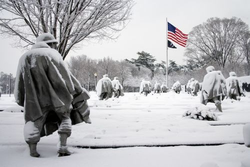 Korėjos Karo Memorialas, Vašingtonas, Usa, Paminklas, Kareivis, Statula, Istorija, Orientyras