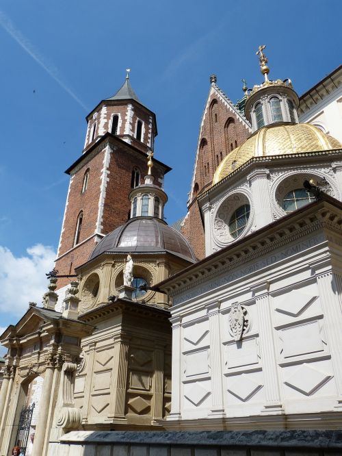 Krakow, Lenkija, Miestas, Wawel, Dom, Bažnyčia, Istoriškai, Bokštas, Kupolas