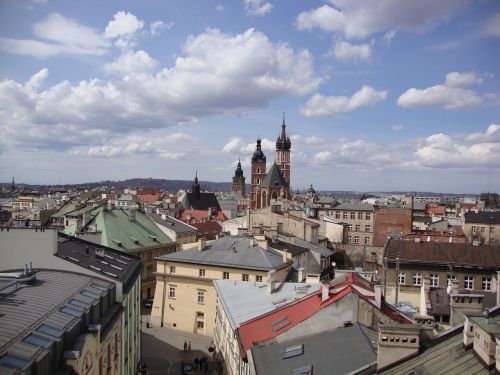 Kraków, Lenkija, Šv. Marijos Bažnyčia, Parduotuvė, Paminklas