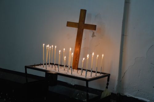 Bažnyčia,  Tikėjimas,  Istorija,  Tradicija,  Holland,  Žvakės,  Kirsti,  Kryžius Ir Žvakių Šviesa