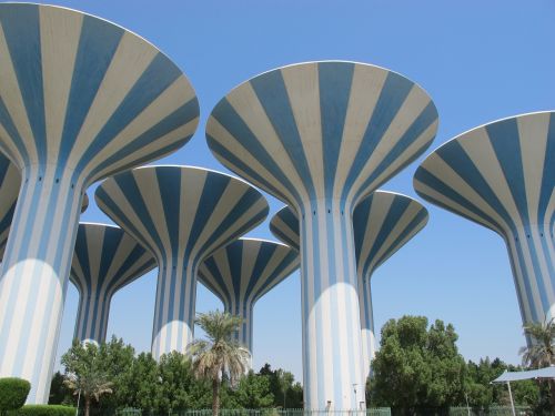 Kuwait, Vandens Bokštai, Arabų, Įlanka, Bokštas, Vanduo, Architektūra, Orientyras, Paminklas, Architektūra, Turizmas, Pritraukimas