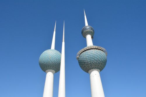 Kuwait Bokštai, Orientyrai, Kuwait, Mėlynas, Bokštas, Miesto Panorama, Panorama, Pastatas, Miestas, Architektūra, Pastatai