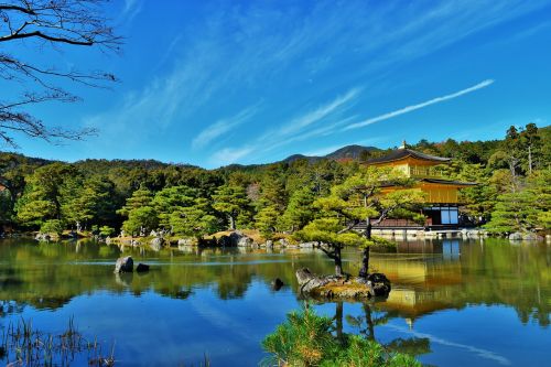 Kyoto, Auksinė Šventykla, Kinkaku-Ji, Japonija