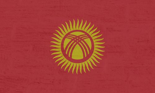 Kirgizija, Vėliava, Vėliavos, Raudona