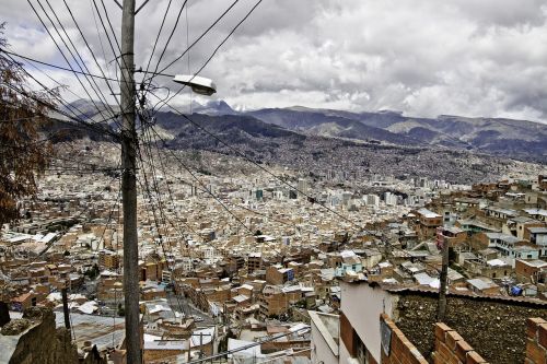 La Paz, Bolivija, Pietų Amerika, Miestas, Miestas, Miesto Panorama