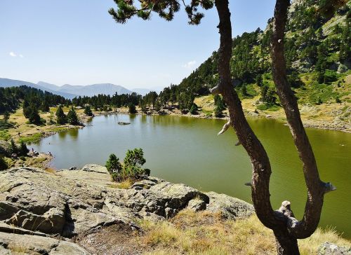 Lac Achard, Kalnas, Žygiai, Alpės, Gamta, Kraštovaizdis, France