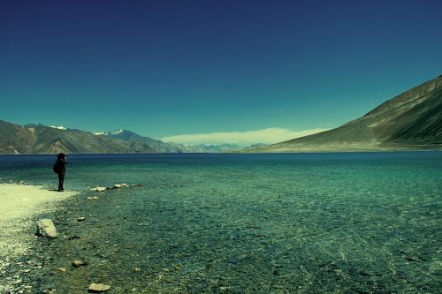 Ladakh, Indija, Tibetas, Ežeras, Vienas, Tylus