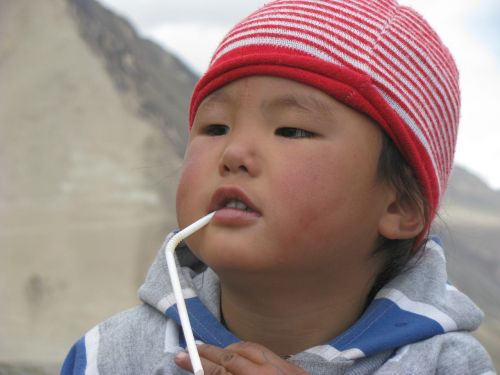 Ladakhi, Portretas, Vaikas, Nekaltas
