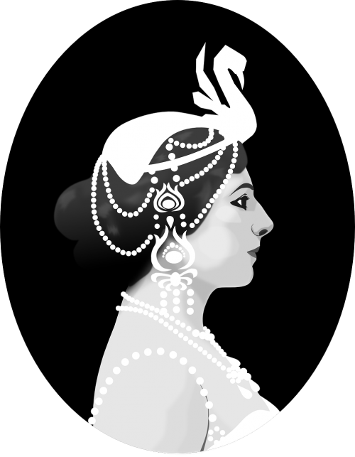 Lady, Victorian, Koronette, Moteris, Papuošalai, Elegantiškas, Profilis, Ovalus, Nemokama Vektorinė Grafika