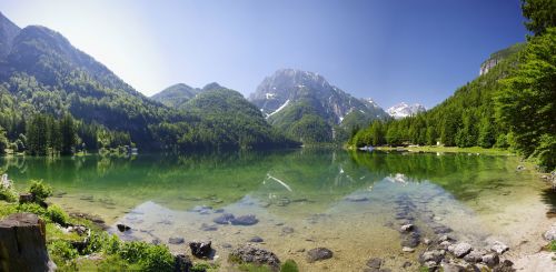 Italija,  Alpės,  Ežeras,  Natūraliai,  Ką,  Lago Del Predil