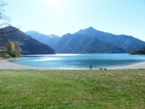Lago Di Ledro Ežeras, Ežeras, Šiaurės Italijos Alpės, Alpių, Kraštovaizdis, Idiliškas
