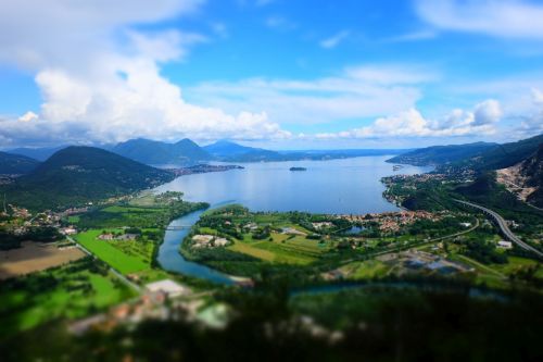 Lago Maggiore, Ežeras, Panorama, Locarno, Izolabella, Kraštovaizdis, Mėlyna Valanda, Šveicarija, Italy, Gamta, Kalnai, Perspektyva, Tolimas Vaizdas, Dangus