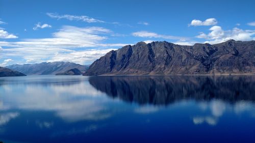 Ežeras, Veidrodis, Kalnas, Naujoji Zelandija, Pietų Sala, Kraštovaizdis, Wanaka