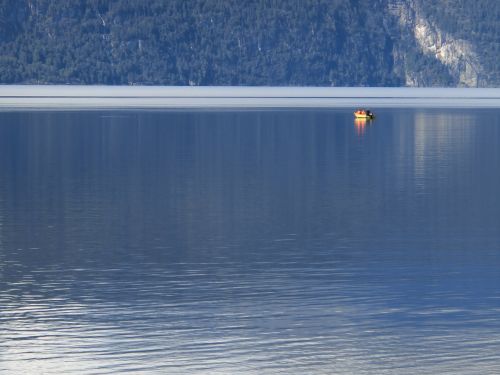 Ežeras, Boot, Veidrodis, Kalnas, Fjordas, Toli, Norvegija