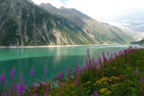 Ežeras, Bergsee, Rezervuaras, Kraštovaizdis, Gamta, Zillertal, Austria