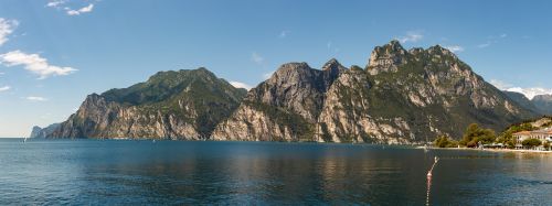 Ežeras, Kalnai, Kraštovaizdis, Italy, Garda, Panorama, Vaizdas, Gamta