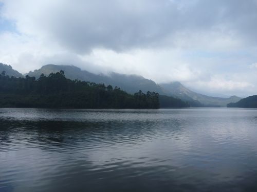 Ežeras, Kraštovaizdis, Rūkas, Kalnai, Debesys, Gamta, Vanduo, Peizažas