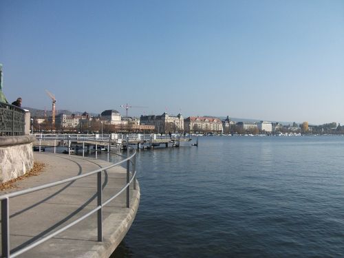 Ežeras, Zurich, Promenada
