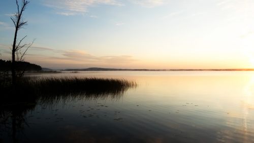 Ežeras, Saulėlydis, Abendstimmung, Ivösjön, Švedija