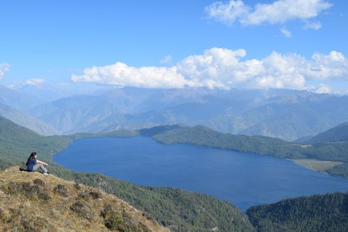 Ežeras, Negazuotas Vanduo, Mėlynas, Dangus, Gamta, Nepalas, Kalvos, Žalias
