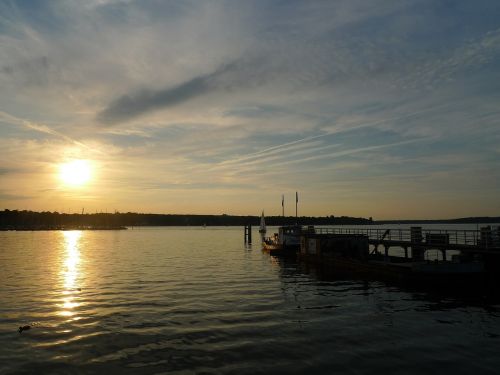 Ežeras, Saulėlydis, Potsdamas, Wannsee