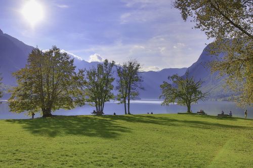 Ežeras, Slovenia, Graži Gamta, Triglavo Nacionalinis Parkas, Bohinj