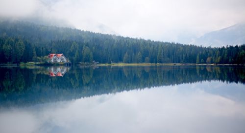 Ežeras, Antholz, Gamta, South Tyrol, Dolomitai, Alpių, Antholz Ežeras, Antholz-See, Kraštovaizdis, Tapetai, Hd Tapetai, Gamtos Tapetai, Atspindys, Veidrodis