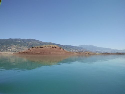 Ežeras, Atspindys, Kalnas, Marokas
