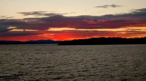 Ežeras, Vermont, Vaizdingas, Vanduo, Saulėlydis