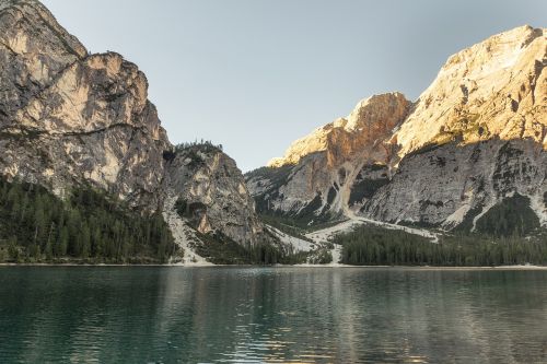 Ežeras, Kalninis Ežeras, Bergsee, Vanduo, Saulėtekis, Dolomitai, Kalnai, Veidrodis