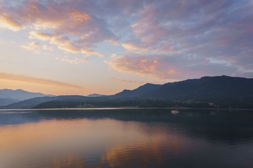 Ežeras, Vanduo, Horizontas, Kalnas, Kraštovaizdis, Gamta, Dangus, Debesys