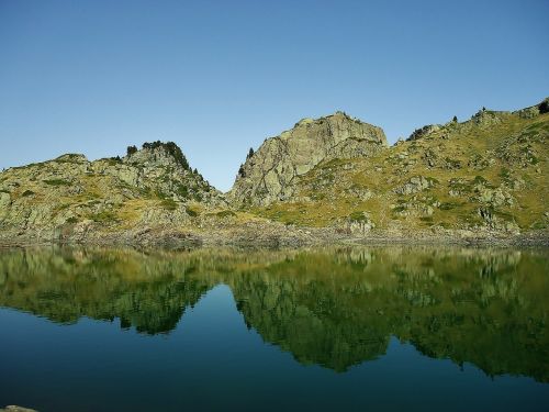 Ežeras, Atspindys, Kalnas, Alpės, Kraštovaizdis, Gamta, France
